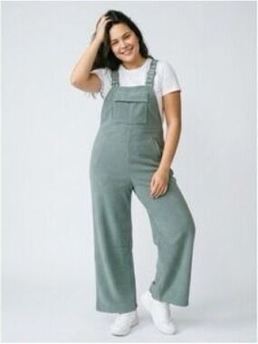 Women's Sage Green Jeans Overalls